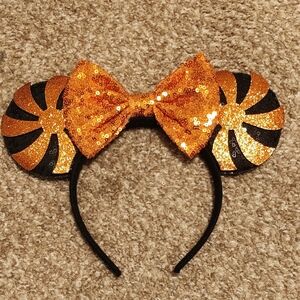Sequin Orange and Black Disney Ears